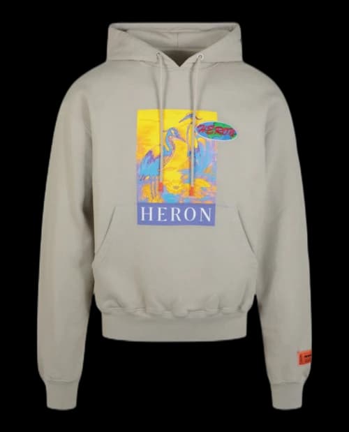 Heron Preston Logo KK22 Hoodie Grey