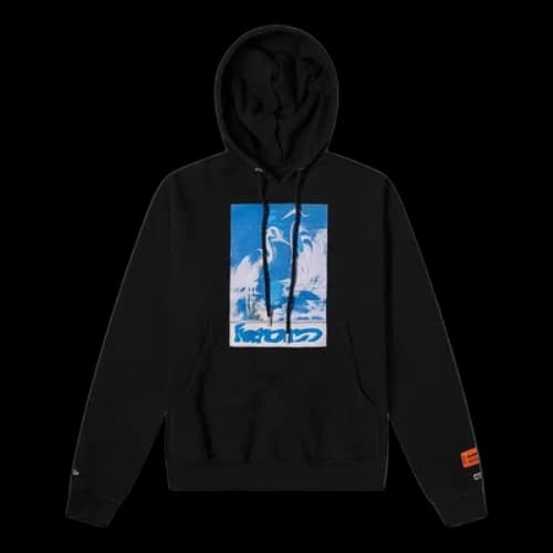 HERON PRESTON Herons Captcha Hoodie 'Black Blue'