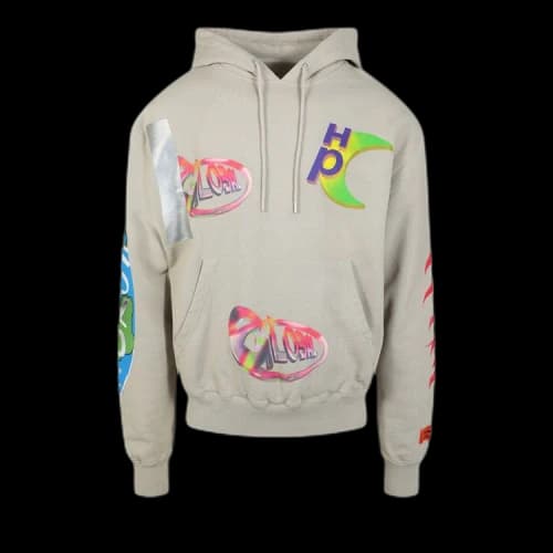 Heron Preston Logo Print Hoodie 'Grey'