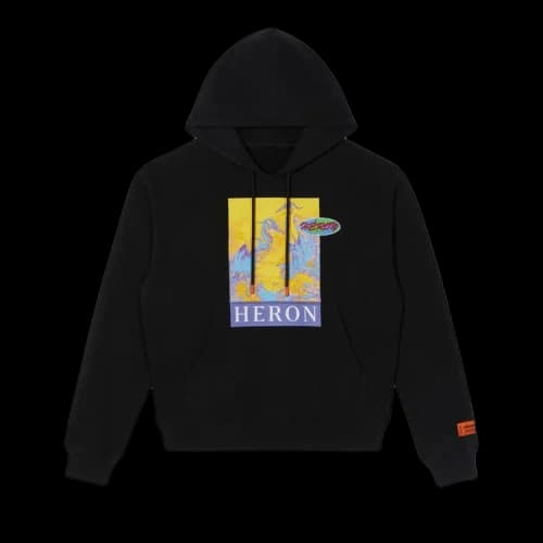 Heron Preston Heron Hoodie 'Black/Yellow'
