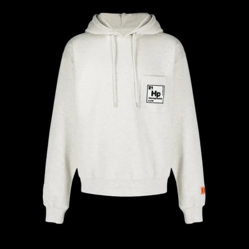 Heron Preston Periodic Pocket Hoodie 'Grey Melange'
