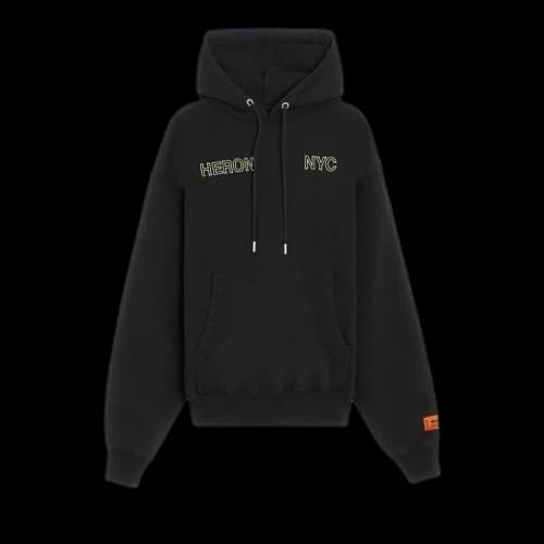 Heron Preston Graphic Print Logo Hoodie 'Black'