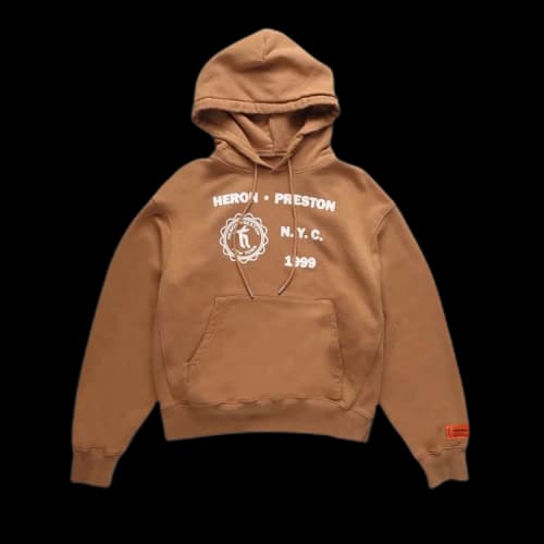 Heron Preston Medieval Heron Hoodie Brown