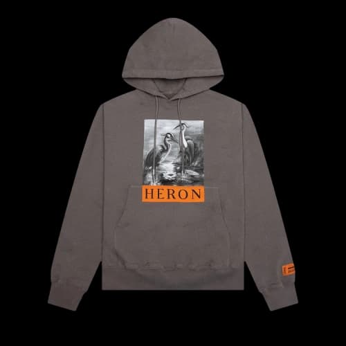 Heron Preston BW Hoodie 'Grey/Black'