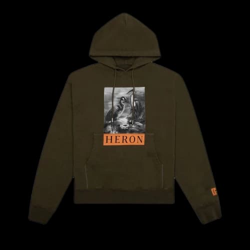Heron Preston BW Hoodie 'Dark Olive'