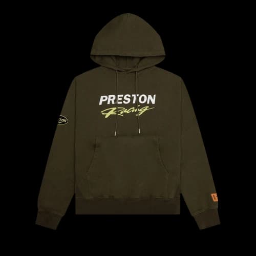 Heron Preston Racing Hoodie 'Dark Olive'