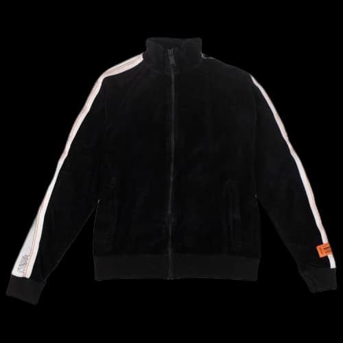 Heron Preston Velour Tape Track Jacket 'Black'