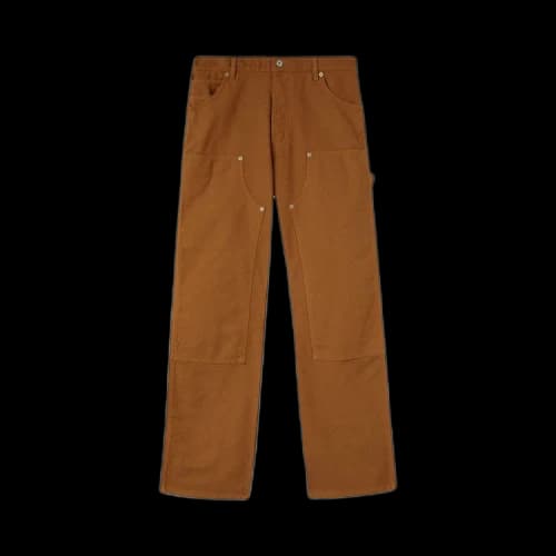 Heron Preston Canvas Carpenter Pants 'Tobacco Brown'