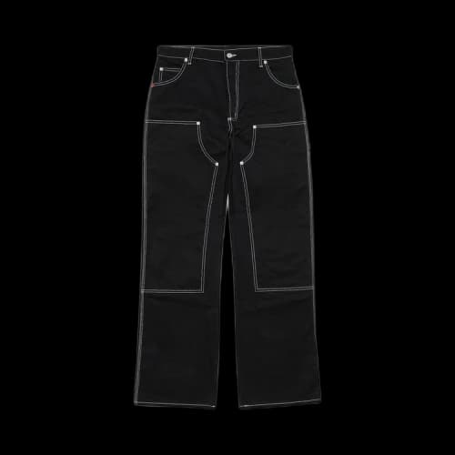Heron Preston White Stich Canvas Carpenter Pant 'Black'