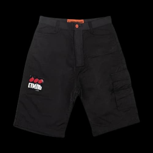 Heron Preston Loose Fit Cargo Shorts 'Black'