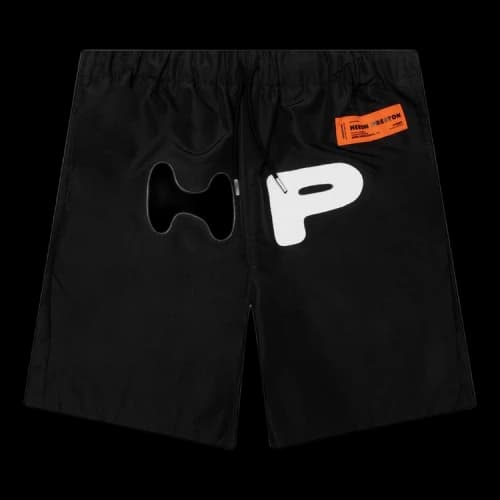Heron Preston HP Print Nylon Shorts 'Black'