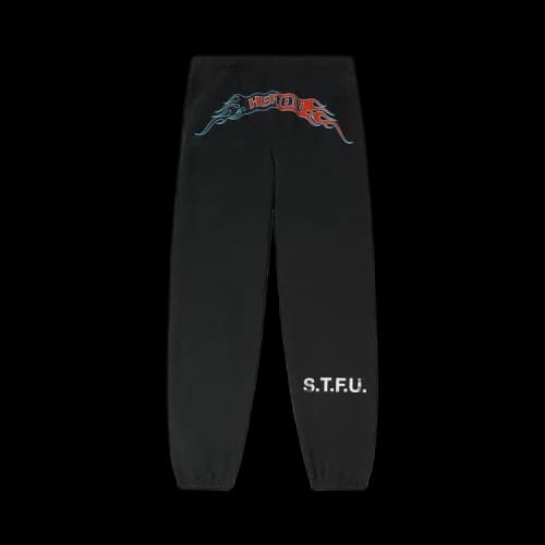 Heron Preston Flaming Reg Sweatpants 'Black/Red'