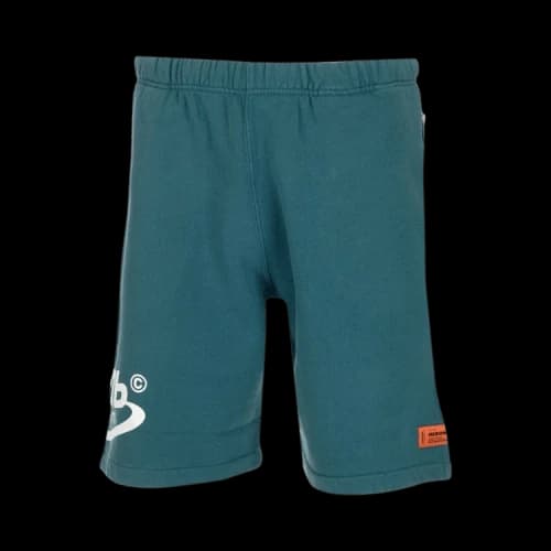 Heron Preston CTNMB Logo Sweatshorts 'Petrol/White'