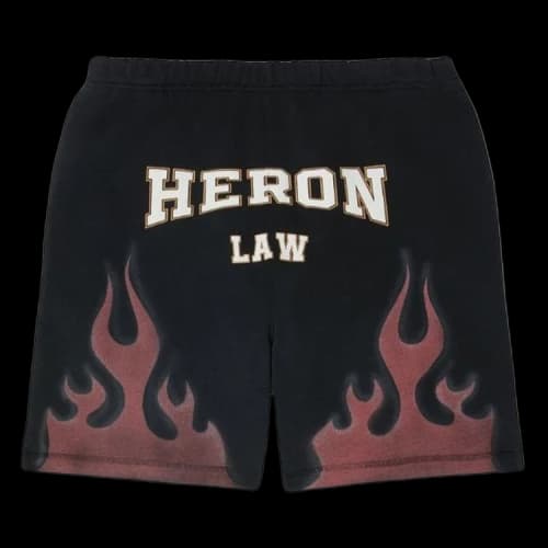 Heron Preston Heron Law Flames Sweatshorts 'Black'