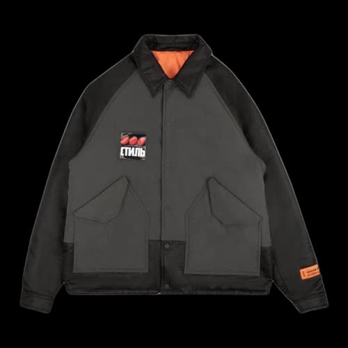 Heron Preston CTNMB Coach Jacket 'Black/Green'