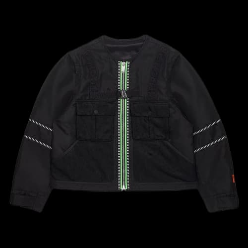 Heron Preston Reflective Nylon Utility Jacket 'Black'