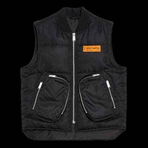 HERON PRESTON Functional Sleeveless Vest Jacket Black