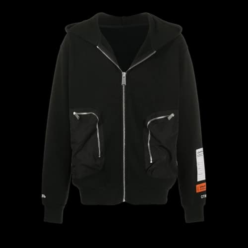 HERON PRESTON Long Sleeves hooded Sports Black