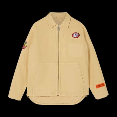 Heron Preston Patch Tape Canvas Jacket 'Beige'