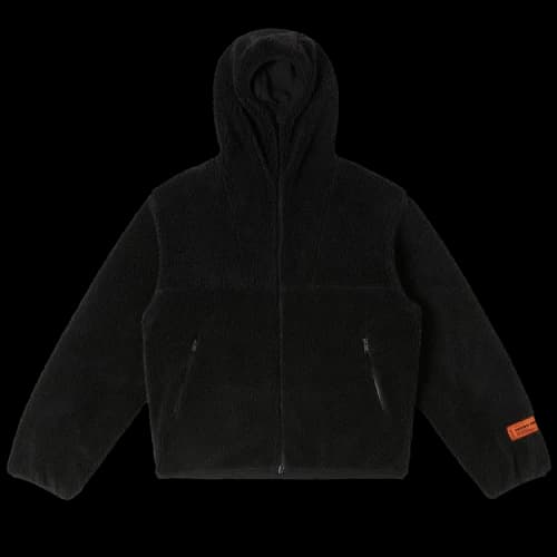 Heron Preston Polar Fleece Hoodie 'Black'