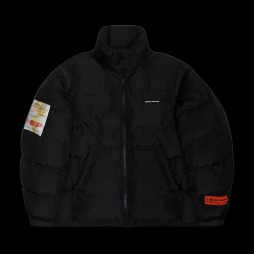 Heron Preston Label Nylon Puffer 'Black'