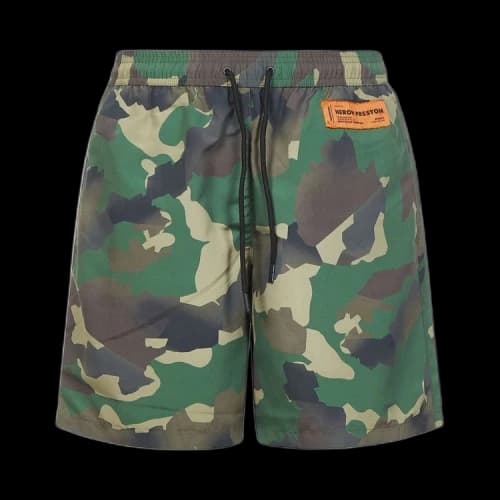 Heron Preston Nylon Swimshorts 'Military Green'