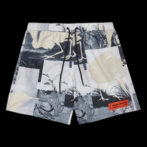 Heron Preston Cutout Swimshorts 'Grey'