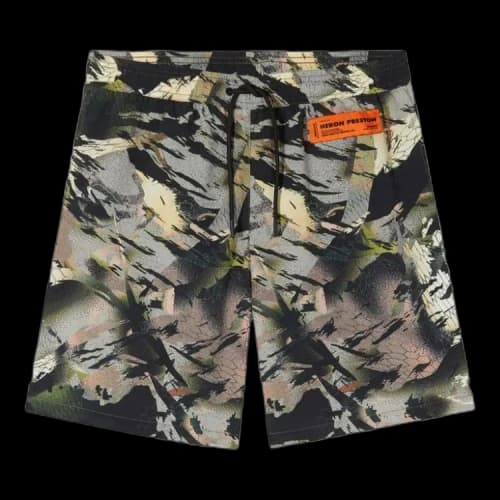 Heron Preston Nylon Swimshorts 'Camo Green'