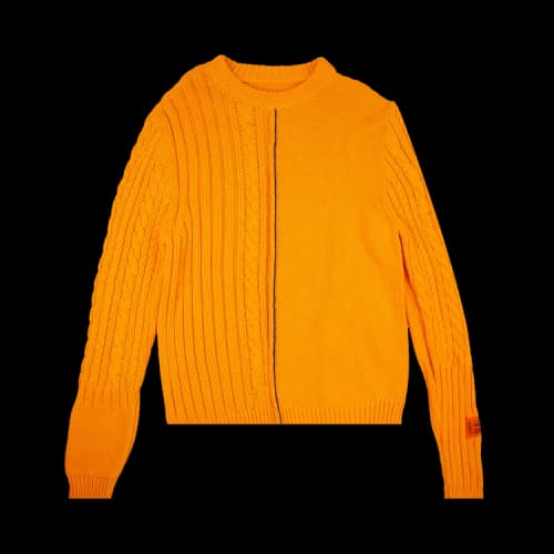 Heron Preston Textured Sweater 'Orange'