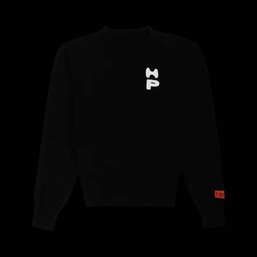 Heron Preston Light Knit Crewneck 'Black/White'