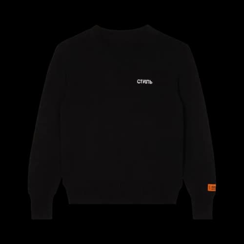 Heron Preston CTNMB Knit Crewneck 'Black/White'