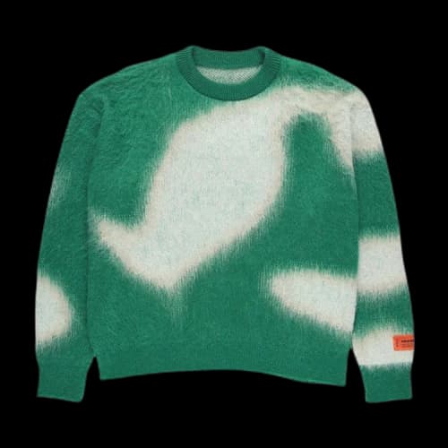 Heron Preston AOP Knit Crewneck 'Green'