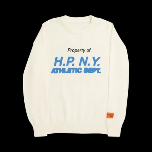 Heron Preston 23 Knit Crewneck 'White/Black'