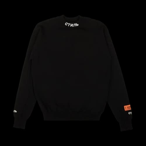 Heron Preston Knit CTNMB Mockneck Sweater 'Black'