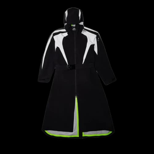 Louis Vuitton Technical Hooded Trench Coat 'Black/White'