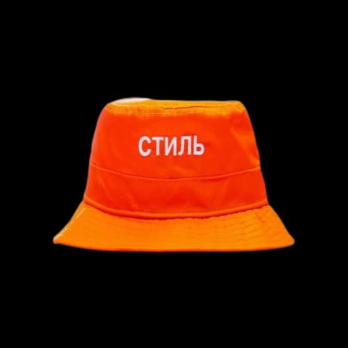 Heron Preston CTNMB Bucket Hat 'Orange/White'