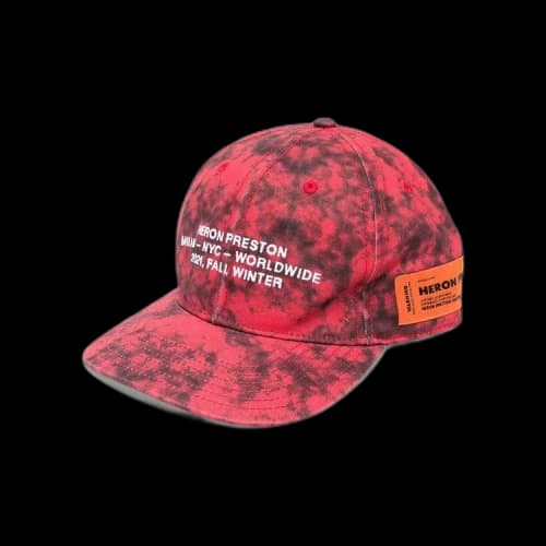 Heron Preston Tie-Dye Hat 'Red'