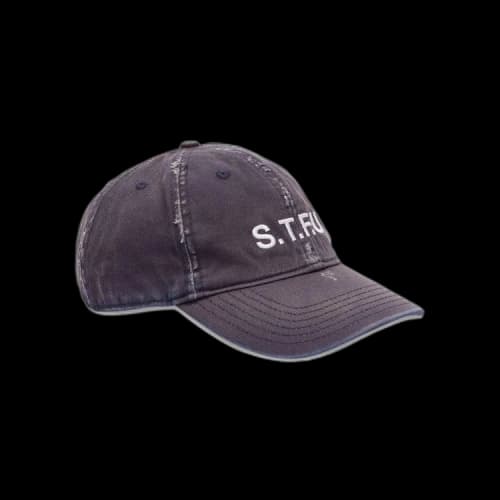Heron Preston STFU Distressed Hat 'Blue'