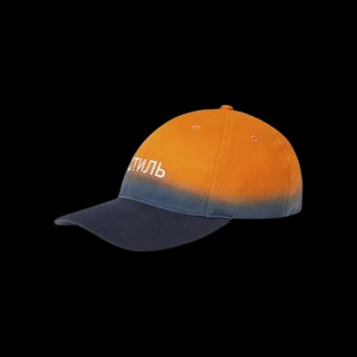 Heron Preston Logo Embroidered Cap 'Orange/Blue'