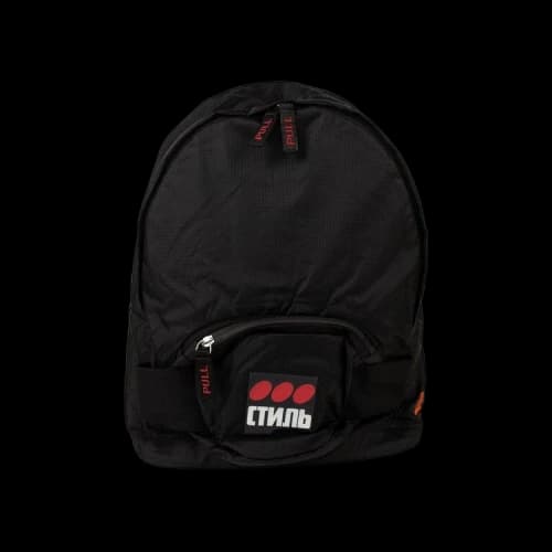 Heron Preston Logo Patch Backpack 'Black'