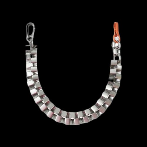 Heron Preston Cubic Necklace 'Silver/Orange'