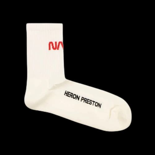 Heron Preston Nasa Long Socks 'White'