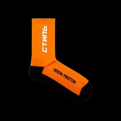 Heron Preston CTNMB Long Socks 'Orange'