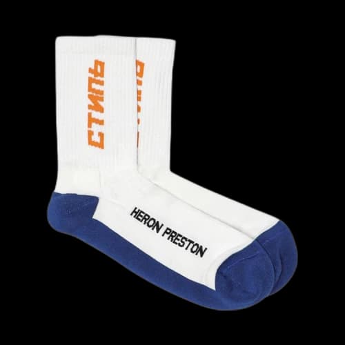 Heron Preston CTNMB Long Socks 'Blue'