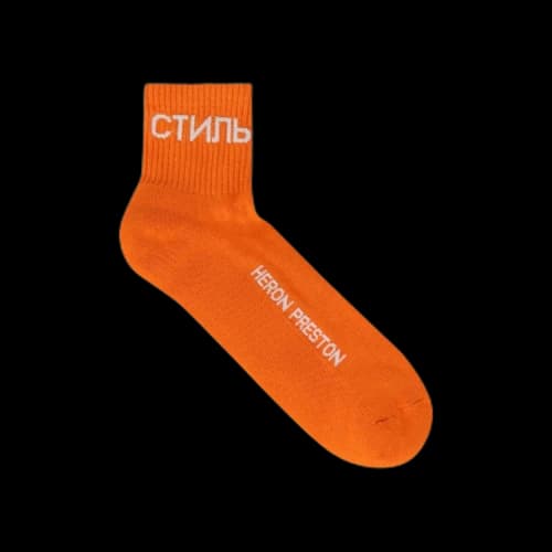 Heron Preston CTNMB Ankle Socks 'Orange'