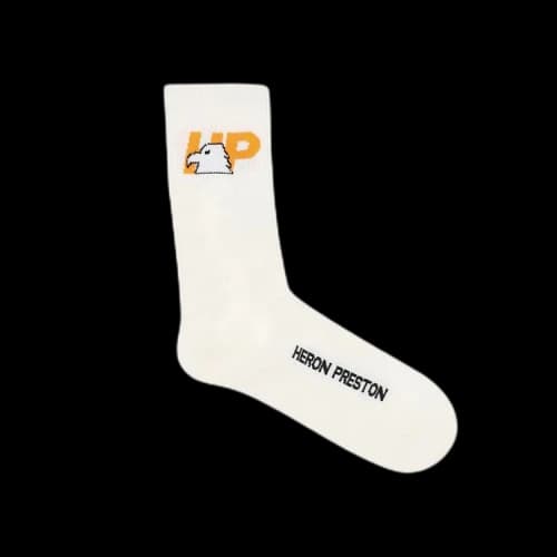 Heron Preston HP Eagle Long Socks 'White'