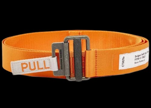 Heron Preston KK Tape Belt Orange/Medium Grey