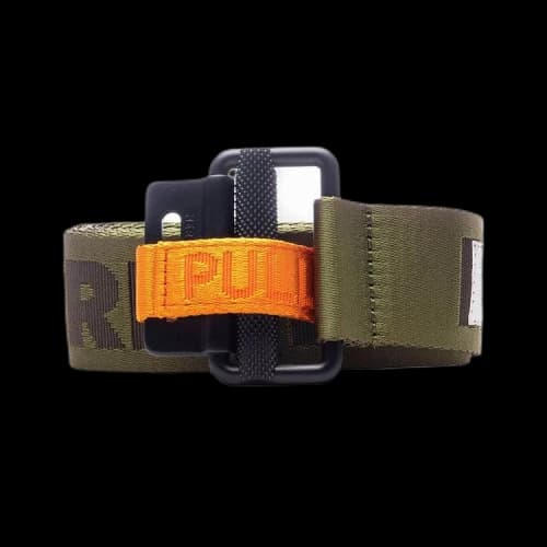 Heron Preston Tape Belt Classic Buckle 'Dark Olive'