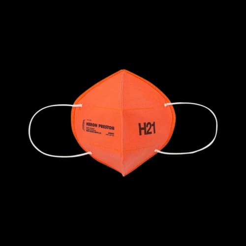 Heron Preston Resuable Mask 'Orange/Black'