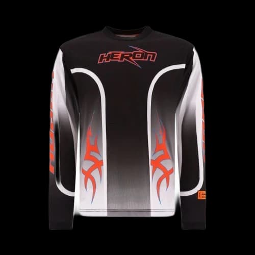 Heron Preston Dry Fit Long-Sleeve Tee 'Black/Red'